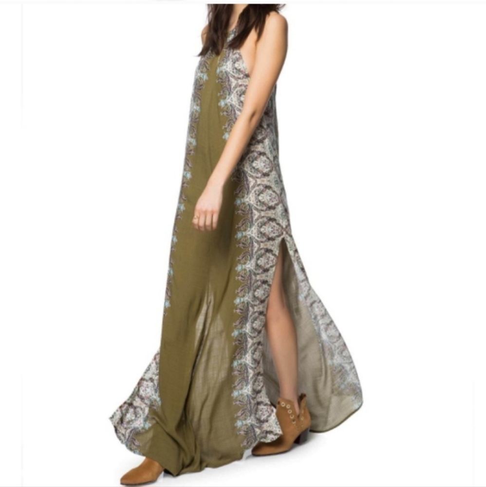 O'Neill Olive and Patterned Maxi Dress - Picture 2 of 12